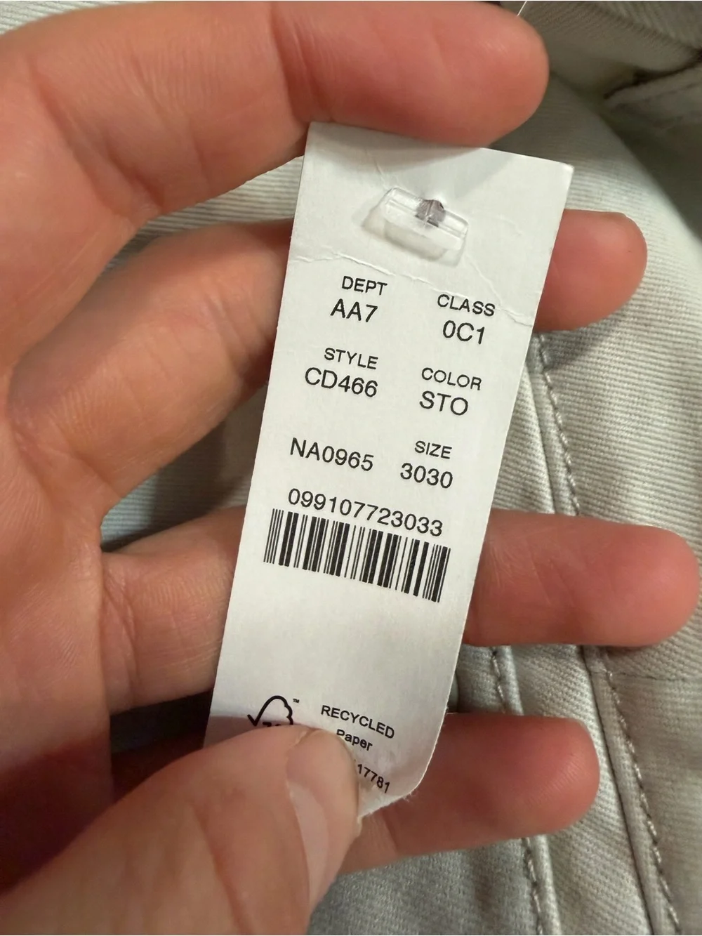 J crew stone Broken-in Straight chino pant size 30 30
